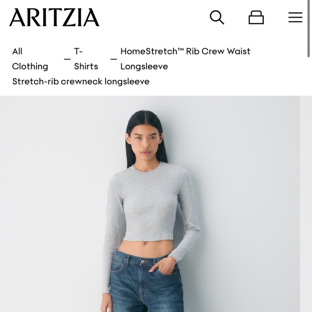 TNA Homestretch™ Rib Crew Waist Longsleeve